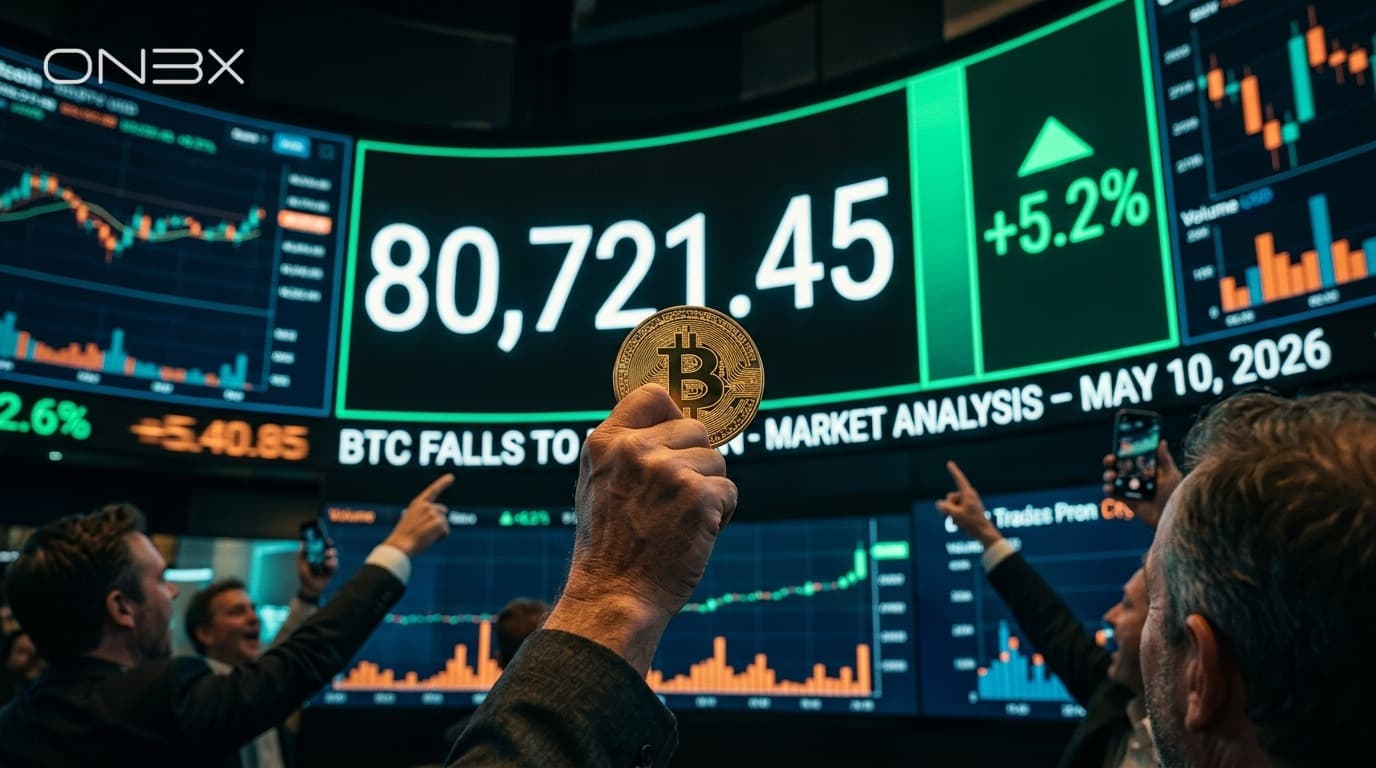 Radar Crypto — 10 maja 2026: BTC spada do 80,7K USD Radar Crypto — 10 maja 2026: BTC spada do 80,7K USD