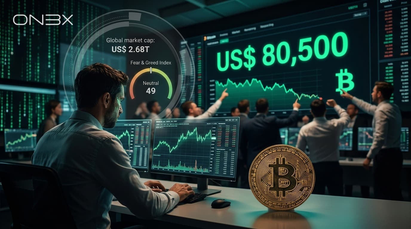 Radar Crypto — 12 maja 2026: BTC spada do US$ 80,5K Radar Crypto — 12 maja 2026: BTC spada do US$ 80,5K