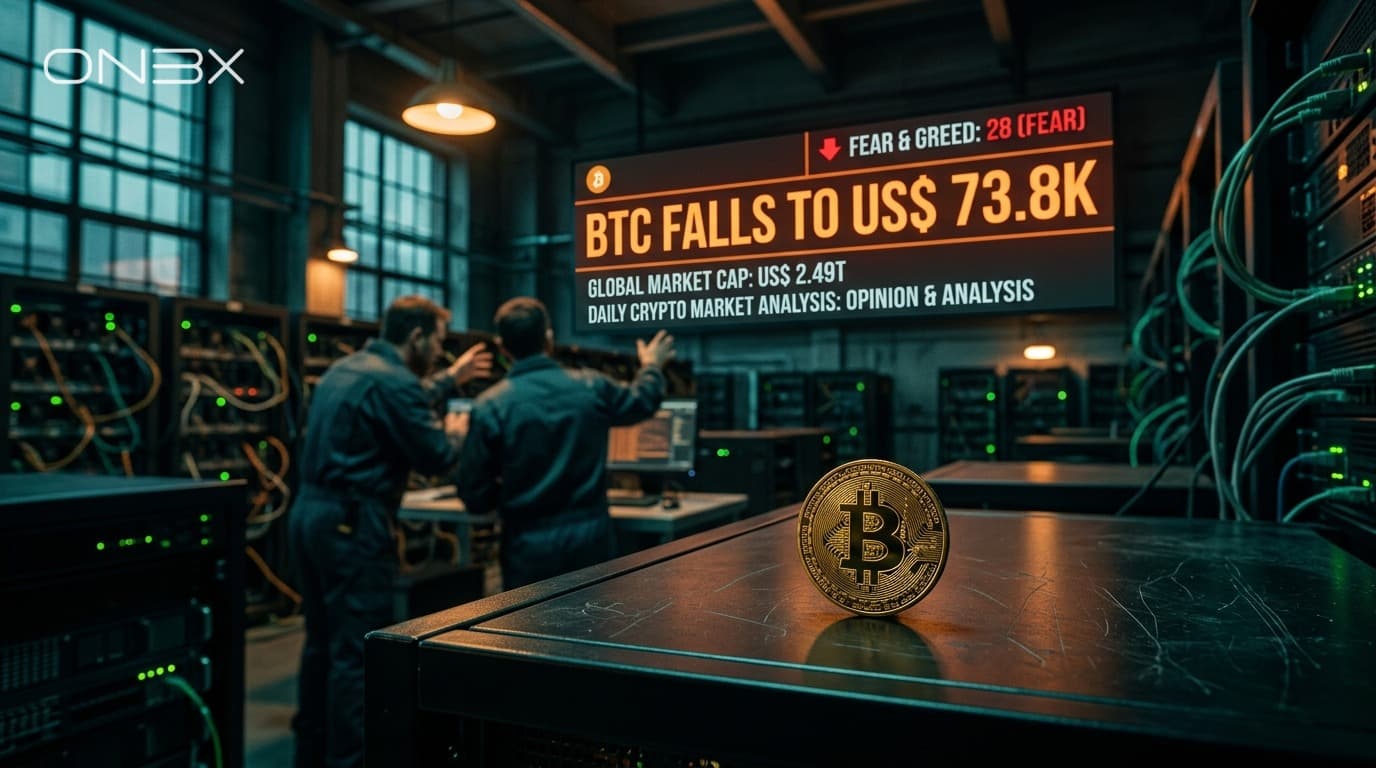Radar Crypto — 31 de Maio de 2026: BTC Cai para US$ 73.8K Radar Crypto — 31 de Maio de 2026: BTC Cai para US$ 73.8K